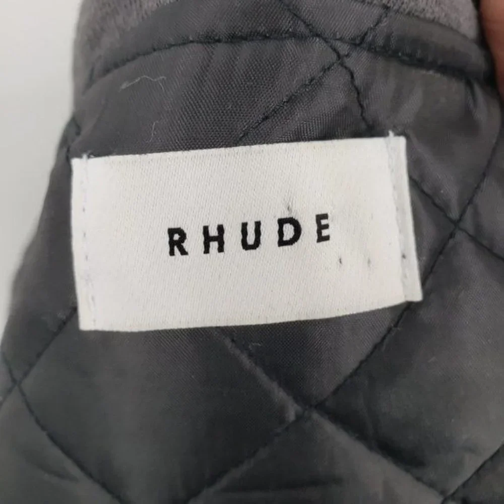 RHUDE Camo‎ Print Hooded Jacket Quilted Zip Up Cotton Coat Parka Size Small NWOT